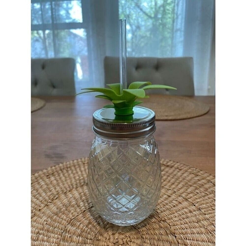 Pineapple Drinking Jar